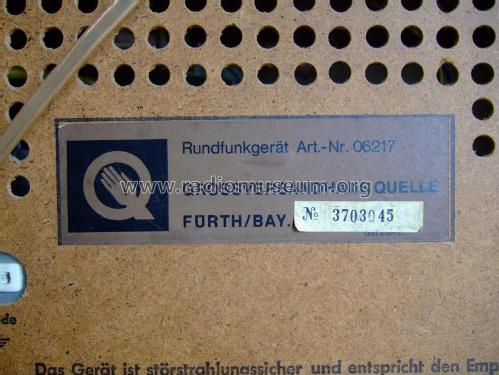 Senator Art. Nr. 06217; QUELLE GmbH (ID = 1920771) Radio
