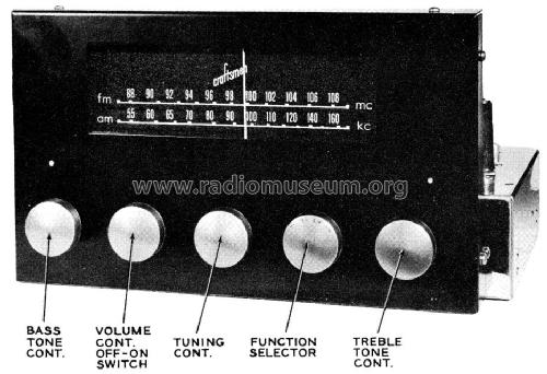 RC-10 AM-FM Tuner; Radio Craftsmen Inc. (ID = 474169) Radio