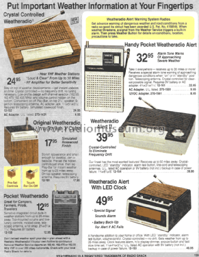 Realistic Pocket Weatheradio Alert 12-161; Radio Shack Tandy, (ID = 1372428) Radio