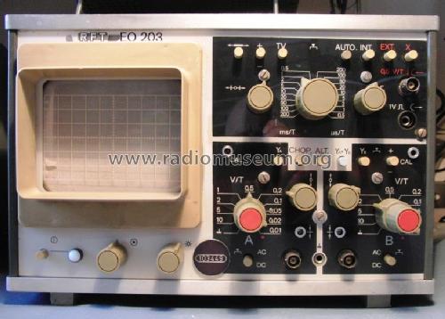 Zweikanal-Oszillograf EO 203; Radio und Fernsehen (ID = 1034763) Equipment