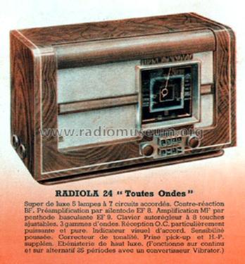 RA24A ; Radiola marque (ID = 2024622) Radio