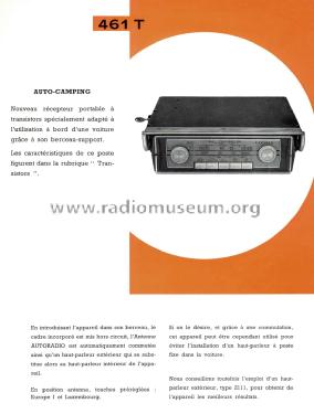 Auto-Camping RA461T; Radiola marque (ID = 2008713) Radio