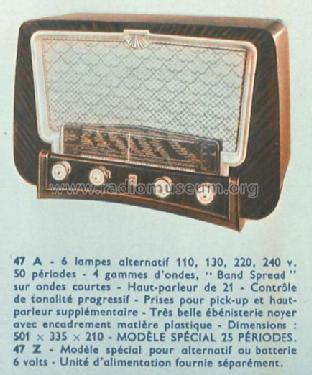 RA47A; Radiola marque (ID = 876908) Radio