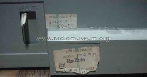 AM-FM Stereo Tuner F2213 /18; Radiola marque (ID = 728823) Radio