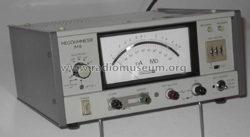 Megohmmeter IM6; Radiometer; (ID = 1905329) Equipment