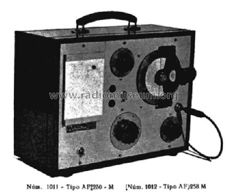 Generador de señal AF-258-M; Radiométrico, Carlos (ID = 1152779) Equipment
