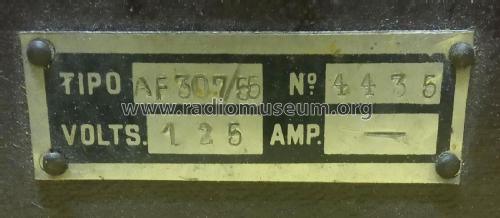 Comprobador de Válvulas AF-307/55; Radiométrico, Carlos (ID = 2700324) Equipment