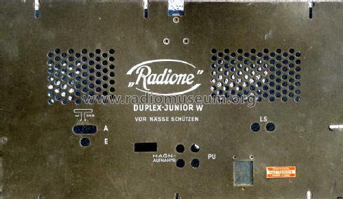 Duplex-Junior W ; Radione RADIO (ID = 523479) Radio