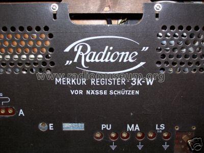 Merkur Register 3K-W; Radione RADIO (ID = 219472) Radio