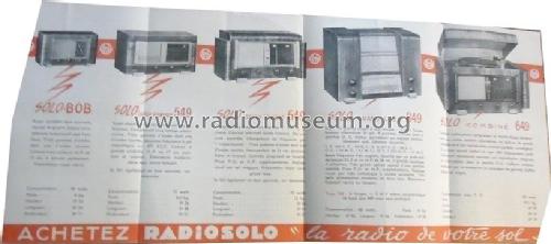 Solo Grand Confort 649; Radiosolo, Société (ID = 1792805) Radio
