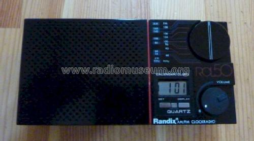AM/FM Travel Clock Radio RCL50; Randix Industries (ID = 1380583) Radio