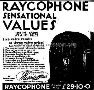 41E; Raycophone Ltd., (ID = 1874670) Radio