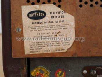 M1106 ; Raytheon Mfg. Co.; (ID = 187736) Television