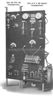 2-Kilowatt Spark transmitter Model P-8; RCA RCA Victor Co. (ID = 1083600) Commercial Tr