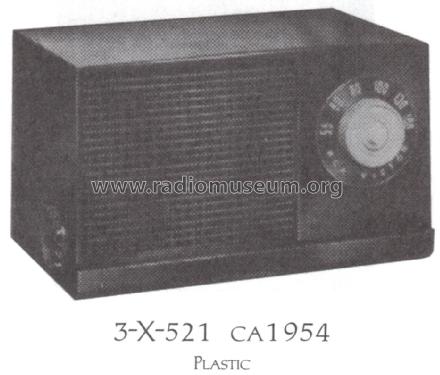 3-X-521 Ch= RC1128; RCA RCA Victor Co. (ID = 1522604) Radio