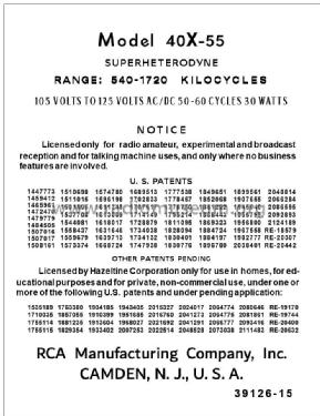 40X55 Wave Grille Ch= RC-436; RCA RCA Victor Co. (ID = 2888376) Radio