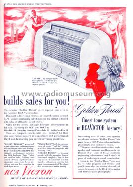 66X1 Ch= RC-1038; RCA RCA Victor Co. (ID = 1175985) Radio
