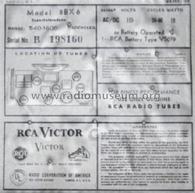 Globe-Trotter 8BX6 Ch= RC-1040D; RCA RCA Victor Co. (ID = 989587) Radio