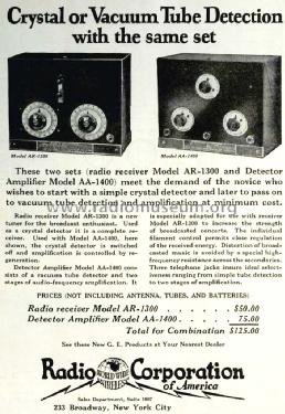 AA1400 Detector Amplifier; RCA RCA Victor Co. (ID = 1243347) mod-pre26