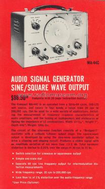 Audio Generator WA-44-C; RCA RCA Victor Co. (ID = 2133896) Equipment