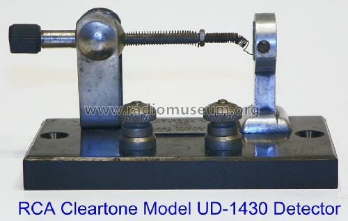 Cleartone Crystal Detector Model UD 1430; RCA RCA Victor Co. (ID = 1476903) Radio part