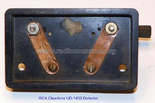 Cleartone Crystal Detector Model UD 1432; RCA RCA Victor Co. (ID = 1476919) Radio part