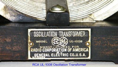 Oscillation Transformer UL-1008; RCA RCA Victor Co. (ID = 953864) Radio part