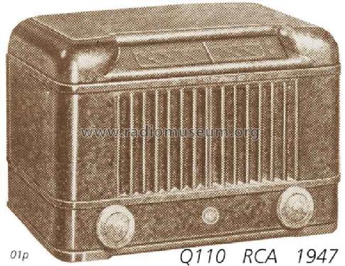 Q110 Ch= RC-594C; RCA RCA Victor Co. (ID = 2354) Radio