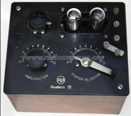 Radiola III AR-805 Type RI ; RCA RCA Victor Co. (ID = 199057) Radio