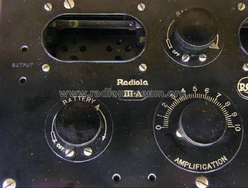 Radiola III A AR-802 Type RL; RCA RCA Victor Co. (ID = 1206315) Radio