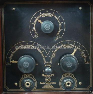 Radiola IV ; RCA RCA Victor Co. (ID = 635482) Radio