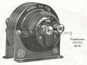 Tone Frequency Intervalve Amplifying Transformer UV-712; RCA RCA Victor Co. (ID = 979908) Radio part