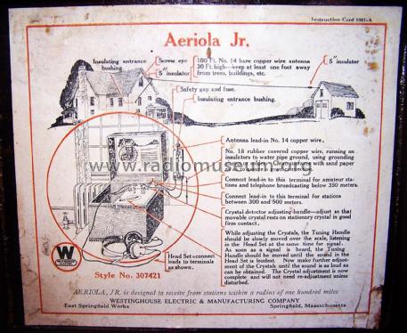 Westinghouse Aeriola Jr. ; RCA RCA Victor Co. (ID = 2590717) Crystal