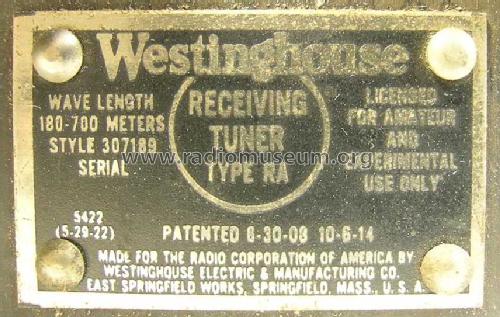 Westinghouse RC ch= RA+DA; RCA RCA Victor Co. (ID = 241118) Radio