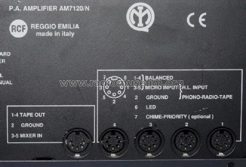 PA Amplifier AM-7120N; RCF; Reggio Emilia (ID = 708605) Ampl/Mixer