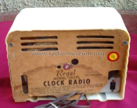 C-527-L Clock Radio; Regal; New York NY (ID = 757677) Radio