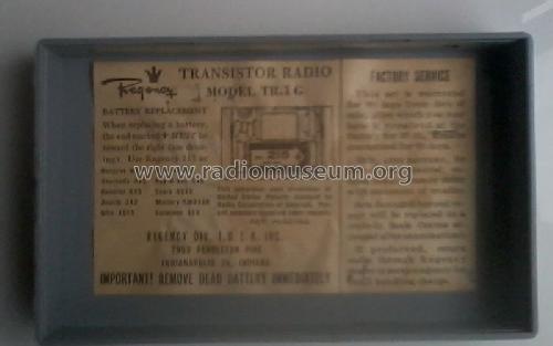 TR-1G Pocket Radio; Regency brand of I.D (ID = 1484053) Radio