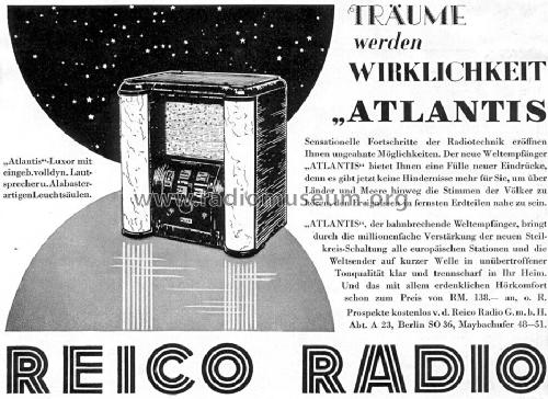 Atlantis-Luxor W; Reico Radio, Max (ID = 1720285) Radio
