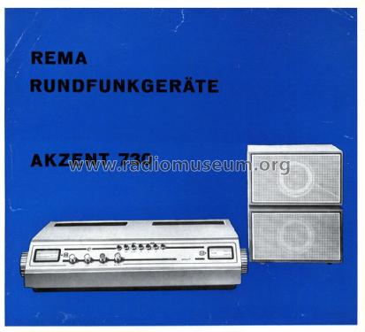 Akzent 730; REMA, Fabrik für (ID = 1328740) Radio
