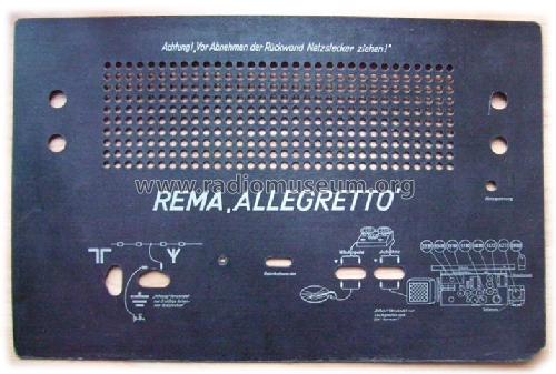 Allegretto ; REMA, Fabrik für (ID = 561574) Radio