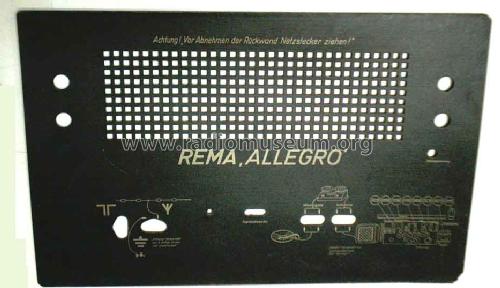 Allegro ; REMA, Fabrik für (ID = 431443) Radio