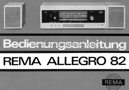 Allegro 82 B/C; REMA, Fabrik für (ID = 1974637) Radio