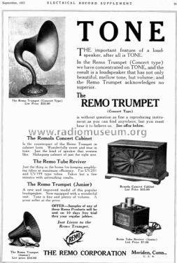 Remo Trumpet Concert Type; Remo Corporation, (ID = 2052475) Speaker-P