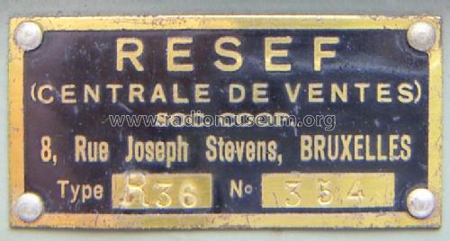 R36; RESEF; Bruxelles (ID = 794634) Radio