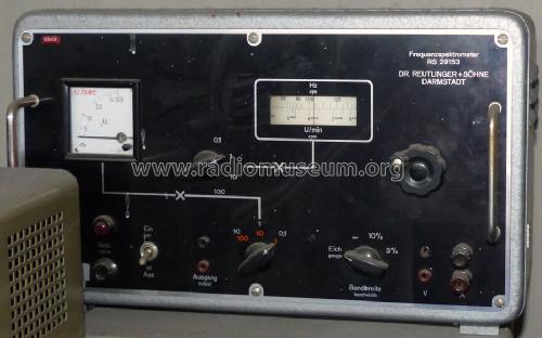 Frequenzspektrometer RS29153; Reutlinger, Dr. & (ID = 1672907) Ausrüstung