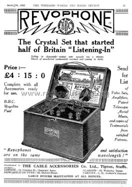 Crystal Set ; Revophone, Revo (ID = 1072527) Crystal