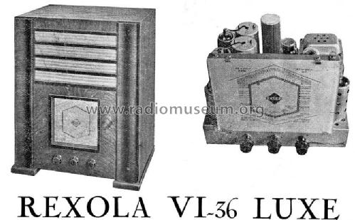 Rexola VI-36 Luxe 362A; Radio-Bourse Rexola, (ID = 1041904) Radio