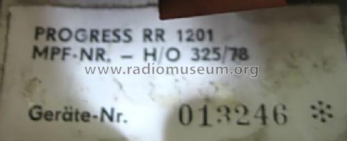 Progress RR1201/1202; Robotron-Elektronik (ID = 781747) Radio