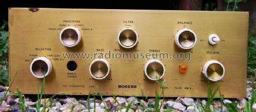 Integrated Stereo Amp HG88 MkII; Rogers, Catford see (ID = 1052069) Ampl/Mixer