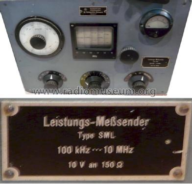 Leistungs-Meßsender SML ; Rohde & Schwarz, PTE (ID = 1214961) Equipment